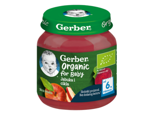 Gerber voćna kašica za bebe s jabukom, breskvom i marelicom, od 6 mjeseci, 125g Gerber voćna kašica za bebe s jabukom, breskvom i marelicom, od 6 mjeseci, 125g