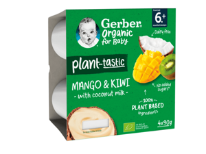 Gerber desert s mangom, kivijem i kokosovim mlijekom, 360g Gerber desert s mangom, kivijem i kokosovim mlijekom, 360g